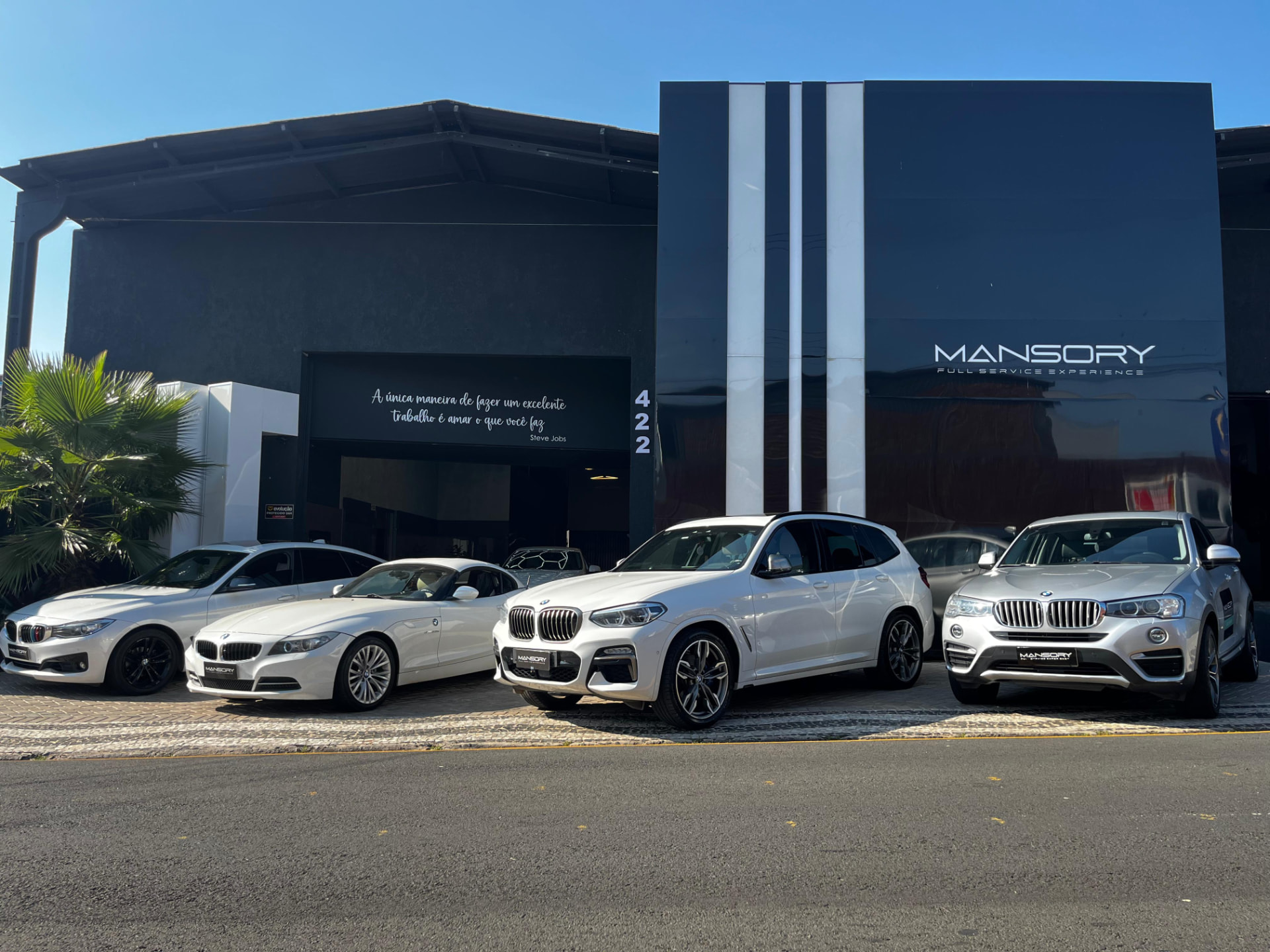 Fachada da Mansory Full Service Experience em Ponta Grossa